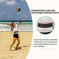 Volleyball Aid Training Equipment Elastic Self Training Waist Belt & Ball Pouch