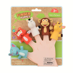 5pcs Animal Farm Finger Dolls Learning Aid Toys for Role Playing School Party