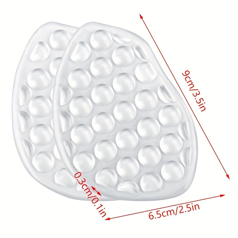 2pcs Half Insoles High Heel Shoes Forefoot Non-slip Cushion Relief Shoe Pads