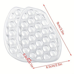 2pcs Half Insoles High Heel Shoes Forefoot Non-slip Cushion Relief Shoe Pads