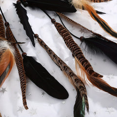 Bohemian Faux Feather Hair Ornament Hippie Style Hairband