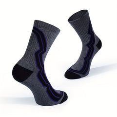 Wear Resistant Socks Moisture Wicking Crew Socks For Running Sports