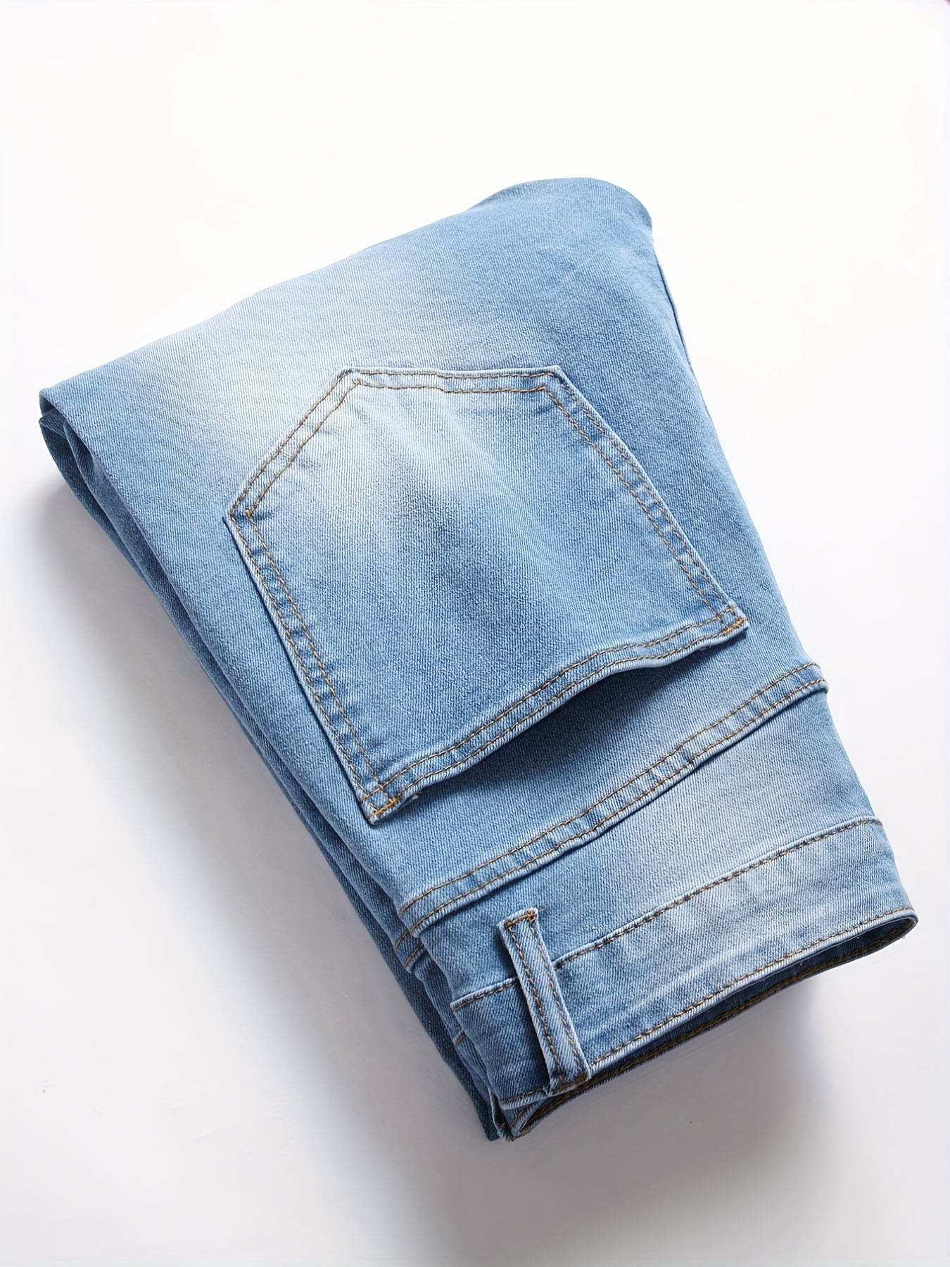 Slim Fit Cat Catch Jeans Casual Distressed Denim Pants
