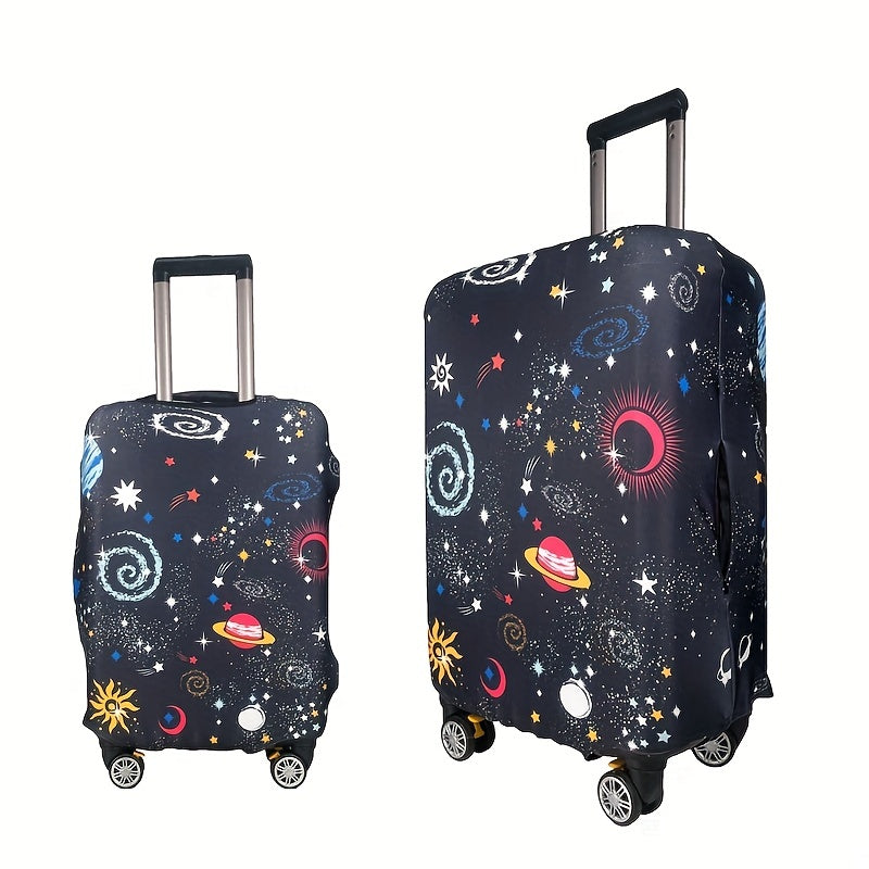 Space Pattern Luggage Case Cover Elastic Protector Travel