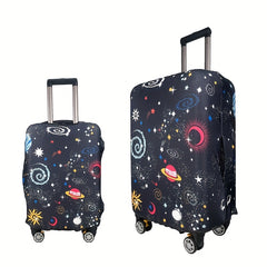 Space Pattern Luggage Case Cover Elastic Protector Travel