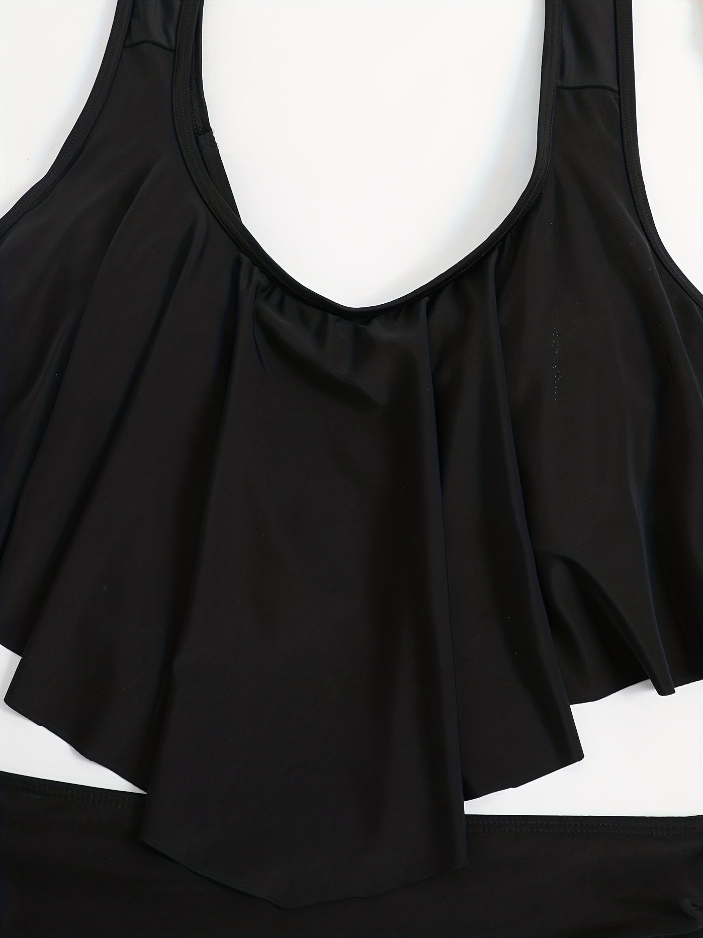 Peplum Tankini Set High Waist Swimsuit Women's Swimwear