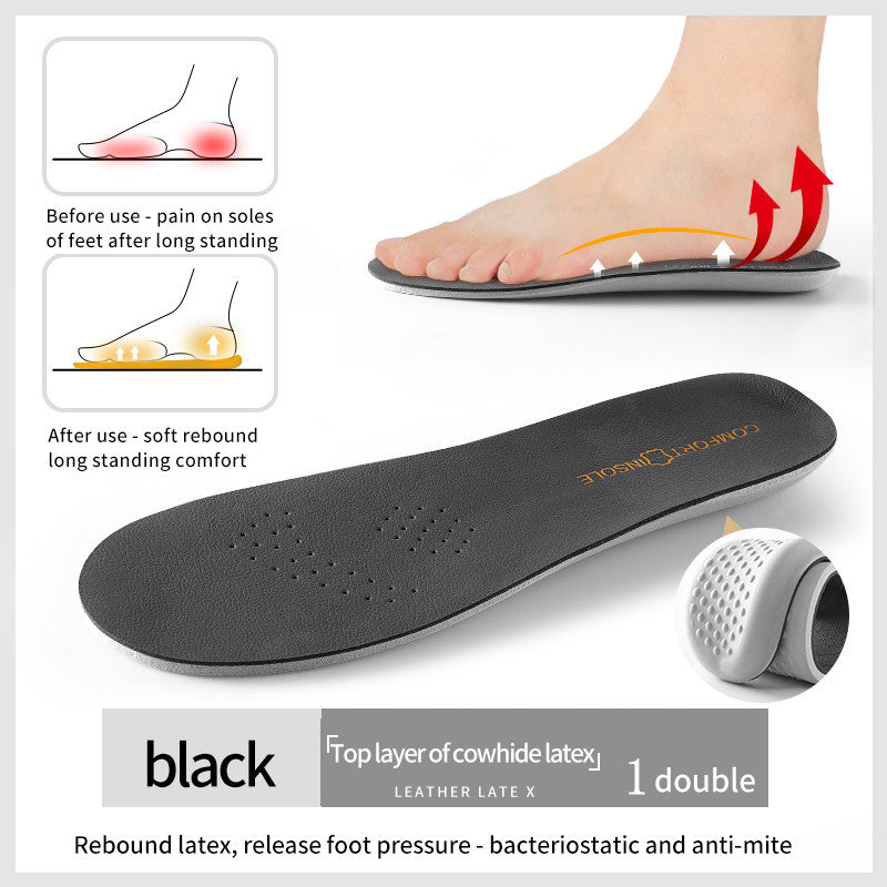 Latex Elastic Orthopedic Insoles for Running Sneakers