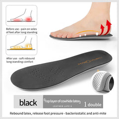 Latex Elastic Orthopedic Insoles for Running Sneakers