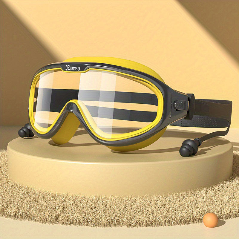Large Frame Adults Swimming Goggles Waterproof Anti Fog Swimming Glasses
