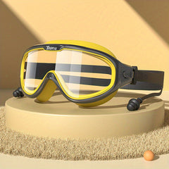 Large Frame Adults Swimming Goggles Waterproof Anti Fog Swimming Glasses
