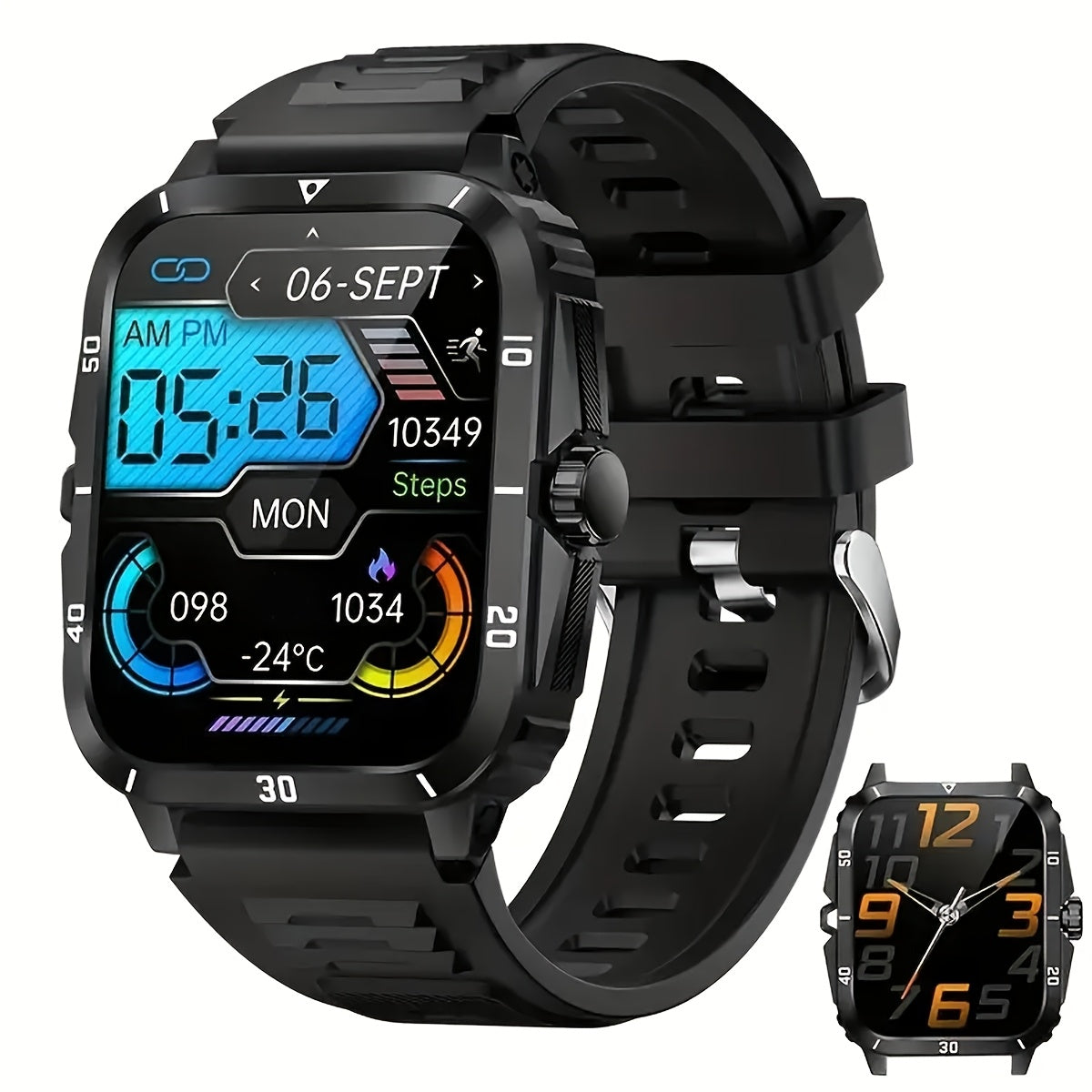 Unisex Smartwatch 100 Sports Modes Fitness Tracker Pedometer