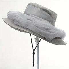 Summer Outdoor Mesh Mosquito-proof Hat Sunscreen Quick Drying Fisherman Hat