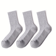 6 Pairs Mid-Calf Socks for Outdoor Activities - Shock Absorbing and Breathable