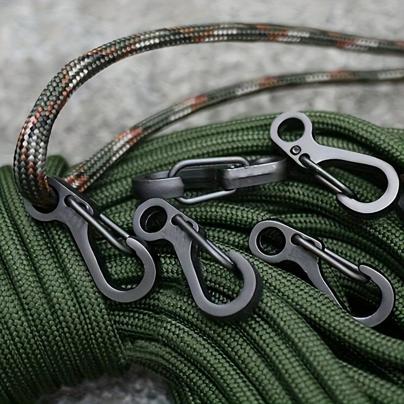 10pcs Mini Carabiner Camping Hiking Keychain Keyring Buckle