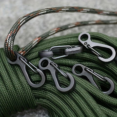 10pcs Mini Carabiner Camping Hiking Keychain Keyring Buckle