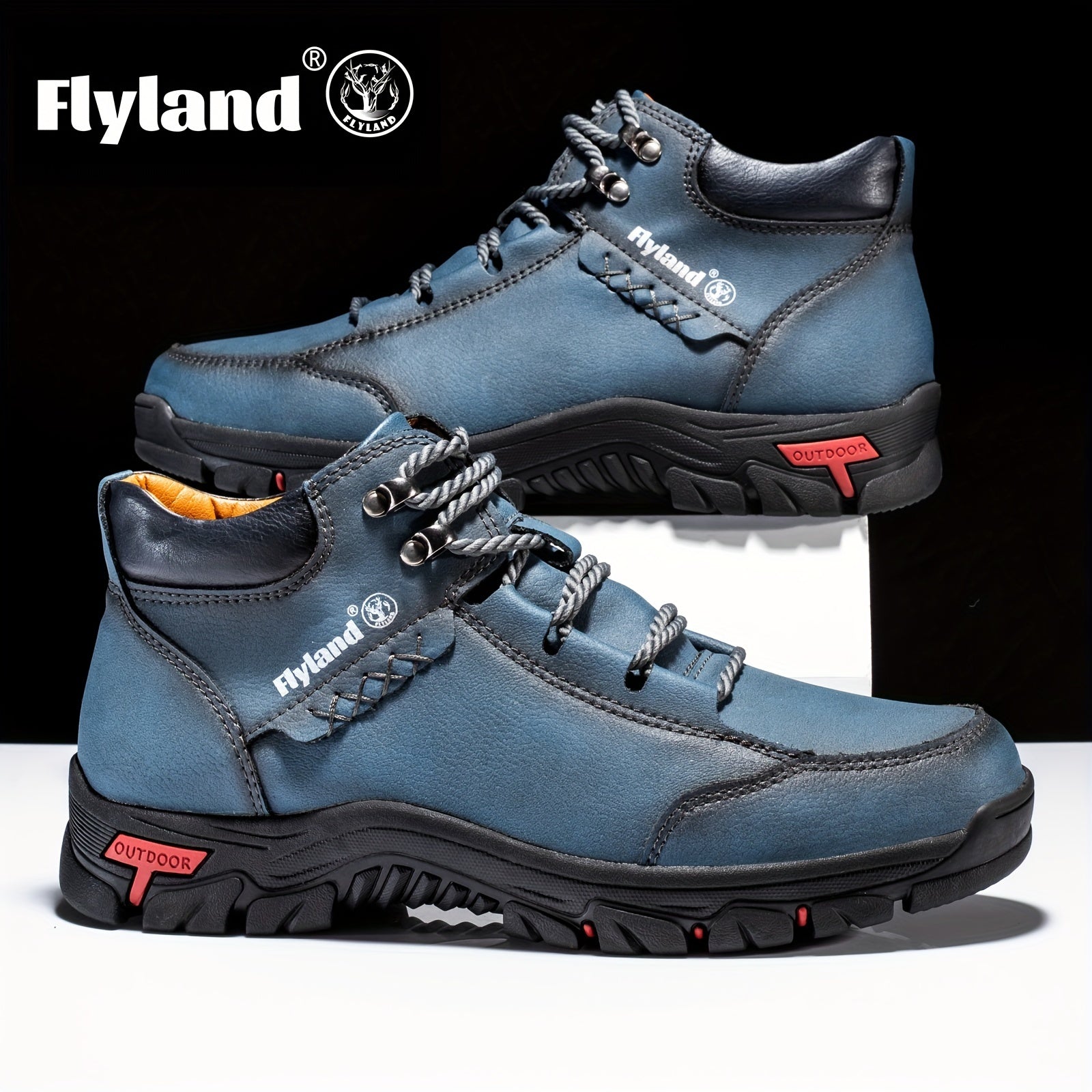 FLYLAND Men's Chukka Ankle Boots Outdoor Sport Shoes