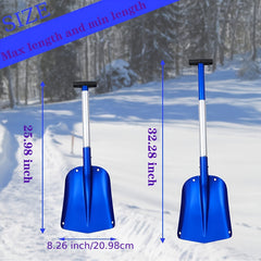 Portable Telescopic Aluminum Snow Shovel