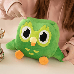 Green Owl Plush Toy Adorable Bird Plush Animal
