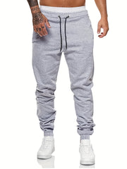 Men's Solid Drawstring Sweatpants Loose Fit Casual Joggers Spring Autumn