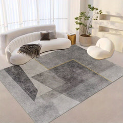 Large Area Rug Modern Crystal Velvet Non-slip Soft Polyester Mat