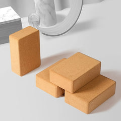 Non-slip Cork Yoga Brick Soft High Density Yoga Block for Fitness Body Shaping