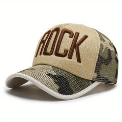 Men's Hip Hop Embroidered Baseball Cap Summer Mesh Couple Cap