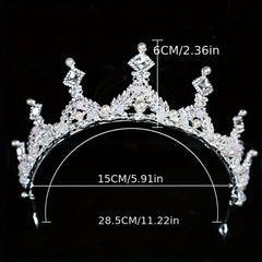 Rhinestone Crown Headband Hair Accessories for Party Girls
