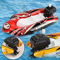 Inflatable Wind-up Water Play Speedboat Educational Toy