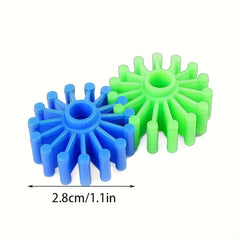 Colorful Gear Shaped Building Blocks Toy Set Ages 3 Creative Play & Home Fun