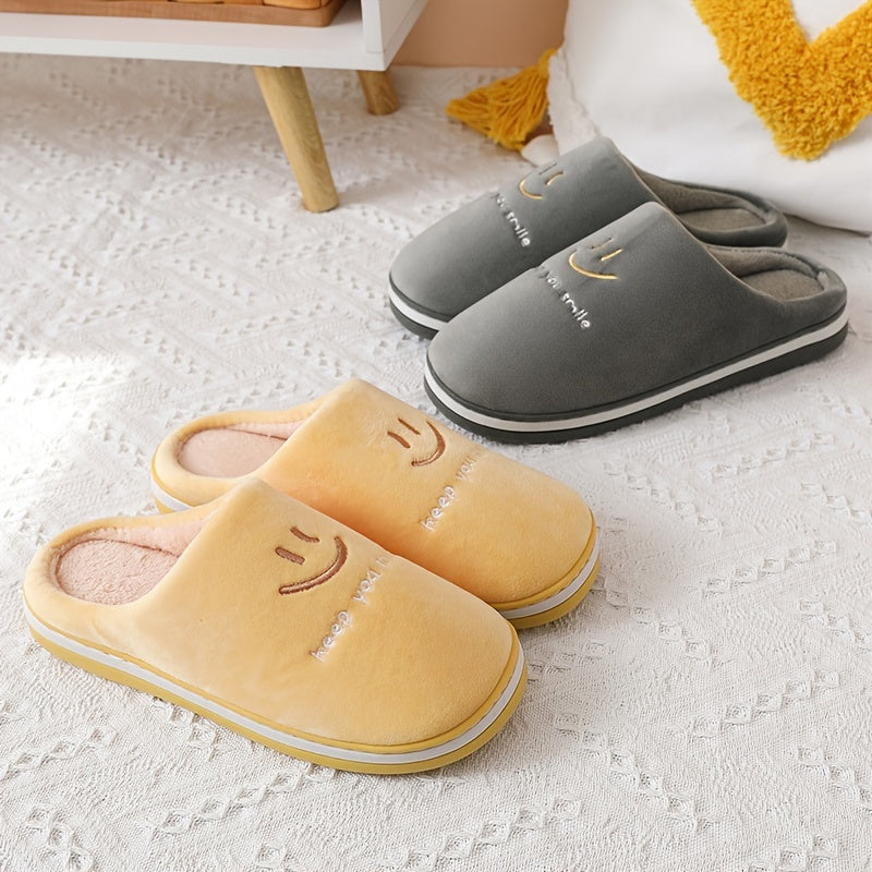 Cozy Warm Fleece Unisex Slides Slippers Lightweight Non-slip Sandals