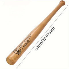Hardwood Baseball Bat 4 Sizes for Practice and Games