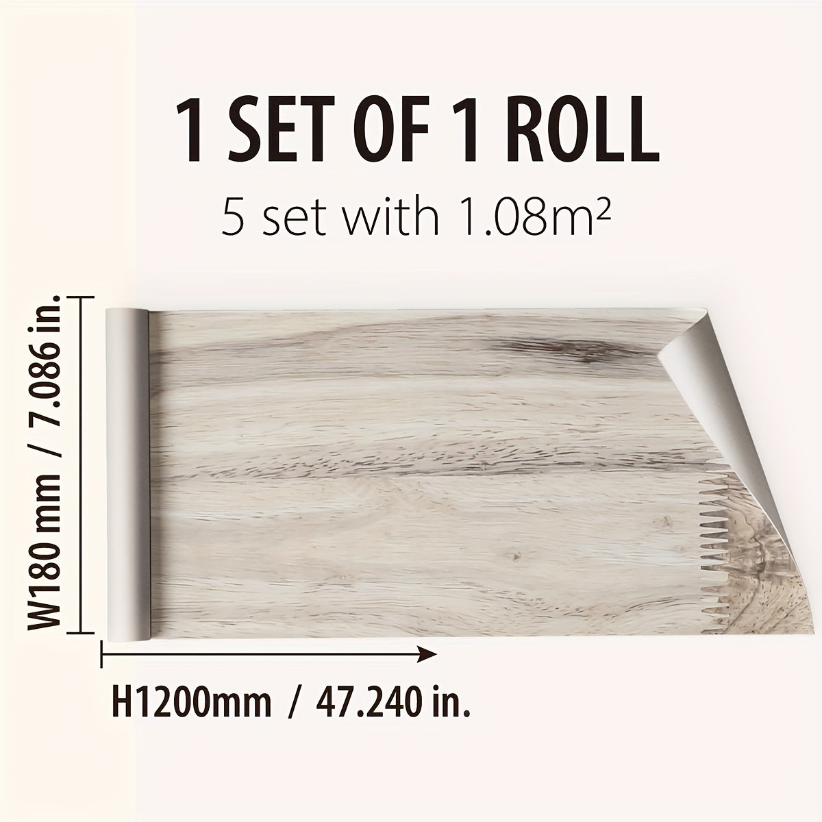 Classic Wood Grain Printed Floor Stickers - Waterproof & Wear resistant
