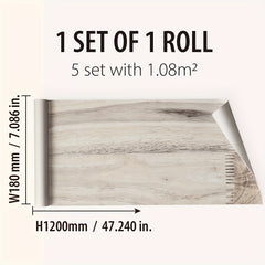 Classic Wood Grain Printed Floor Stickers - Waterproof & Wear resistant