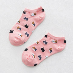 5 Pairs Women's Cat Socks - Funny Claw Ankle Socks