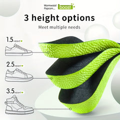 Memory Foam Height Increase Insoles Arch Support Orthopedic Insoles