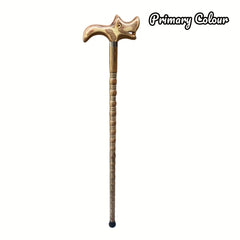Dragon Wooden Handle Cane Lightweight Crutch Anti-slip Hiking Cane