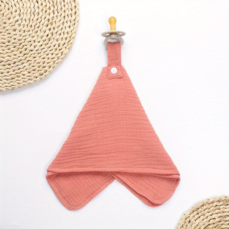 Kids' Red Cotton Comfort Towel w/ Pacifiers - High Temp Disinfection
