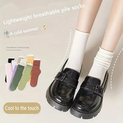 10 Pairs Breathable Mid Tube Women's Socks Stockings