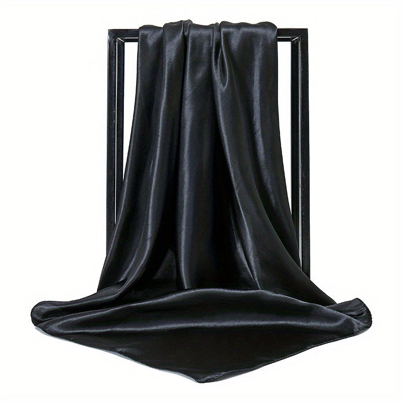 Hip Hop Street Dance Solid Silk Scarf Men's Dancing Bandana Marine Stage