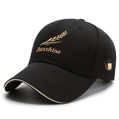 Wheat Ear Embroidery Baseball Cap Outdoor Leisure Sports Sun Cap