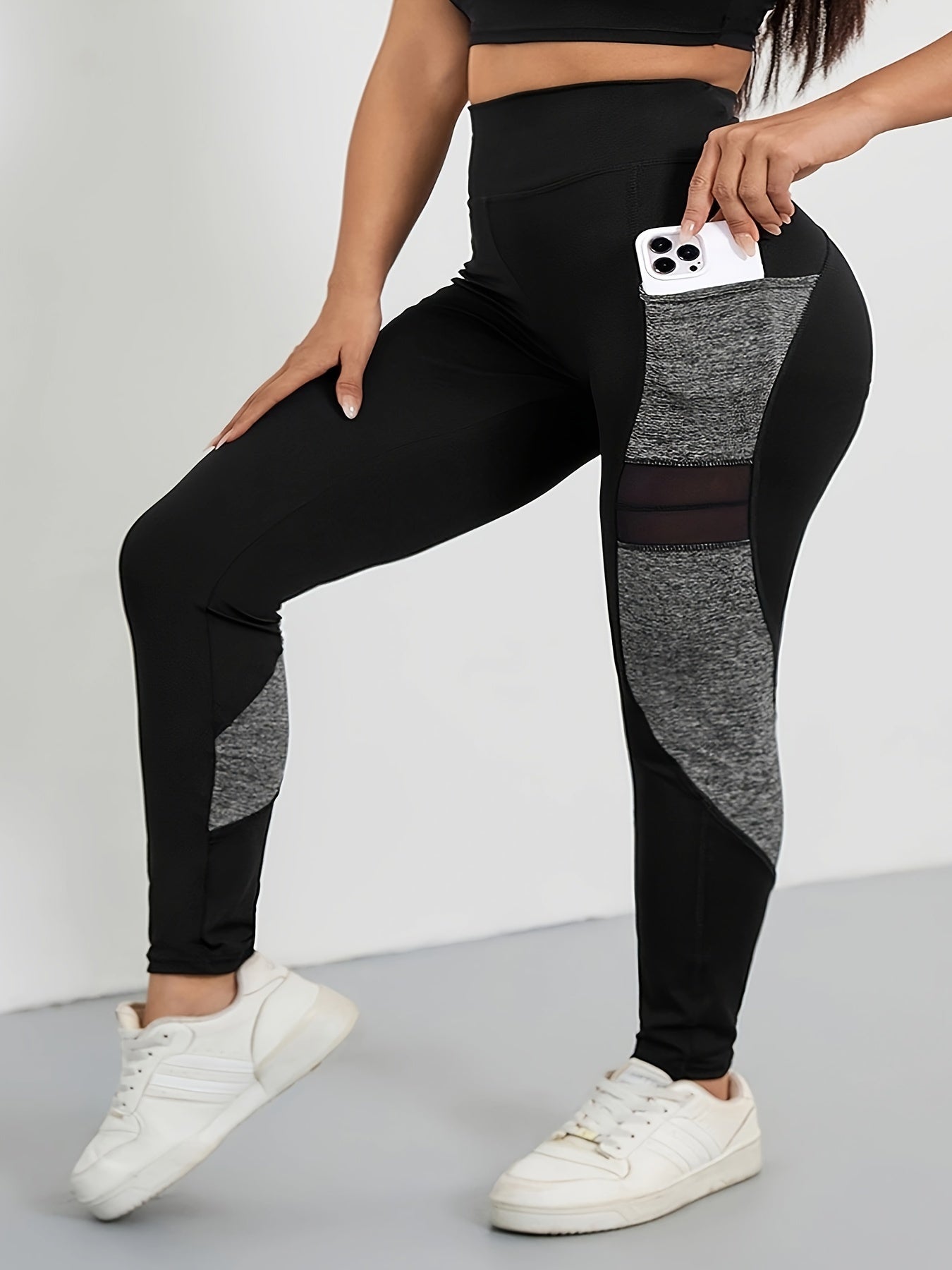 Colorblock High Rise Fitness Leggings