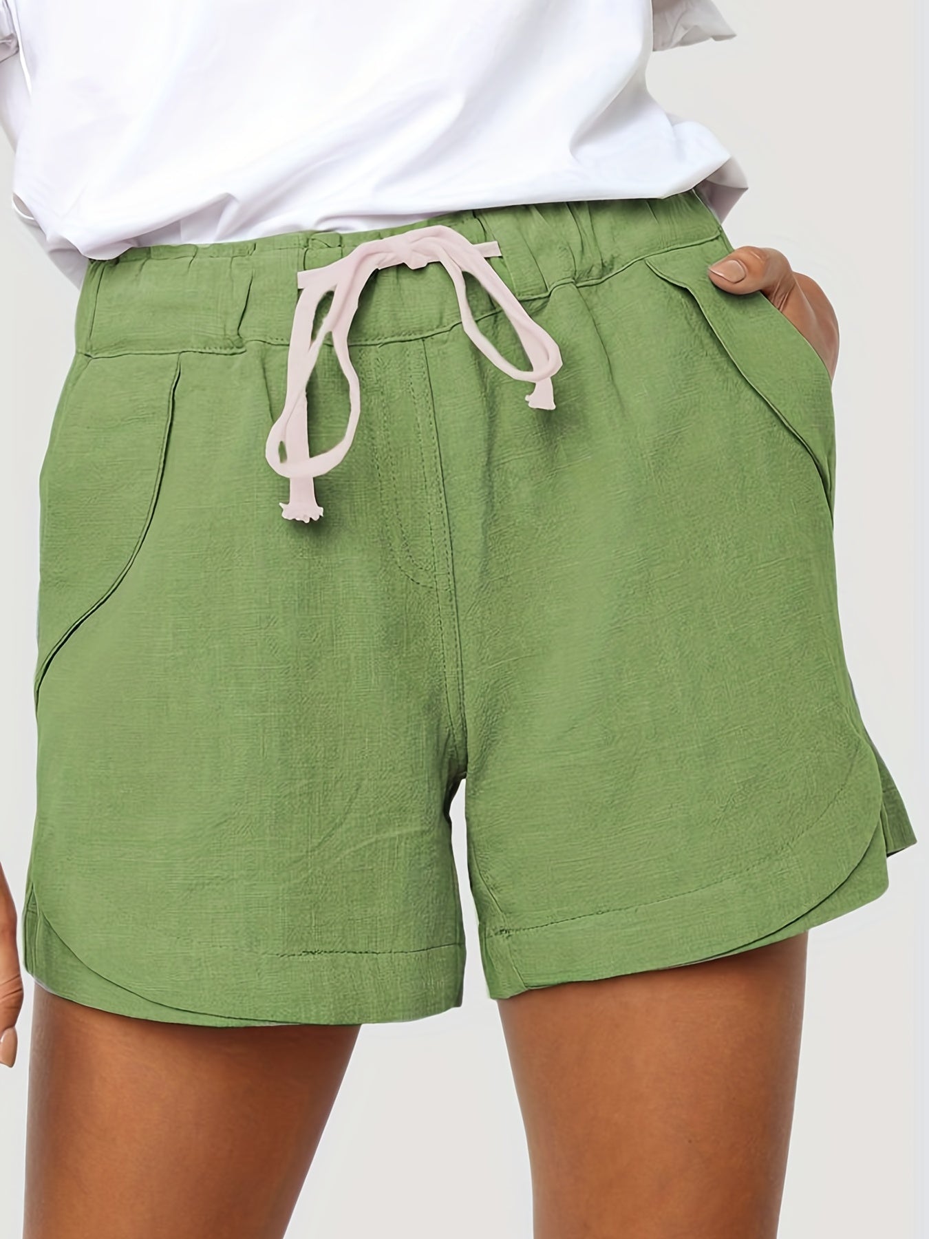 Drawstring Waist Shorts for Women - Casual Summer & Spring Shorts