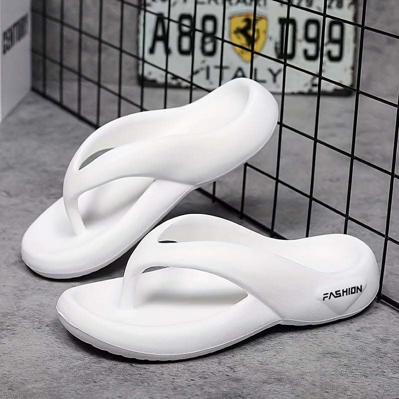 Men's Thong Sandals Casual Non Slip Pillow Sandals Outdoor Beach Shower