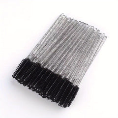 50pcs Crystal Eyelash Brushes for Extensions and Makeup
