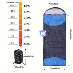 Double Colors Outdoor Camping Sleeping Bag for Mountaineering Hiking Camping