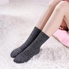 5 Pairs Soft Thickened Mid-calf Winter Socks