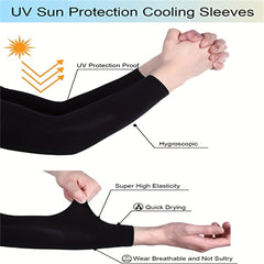 2pcs Sunscreen Arm Sleeves for Cycling & Climbing