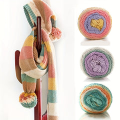 Milk Cotton Rainbow Yarn for DIY Knitting Crocheting Soft Comfortable