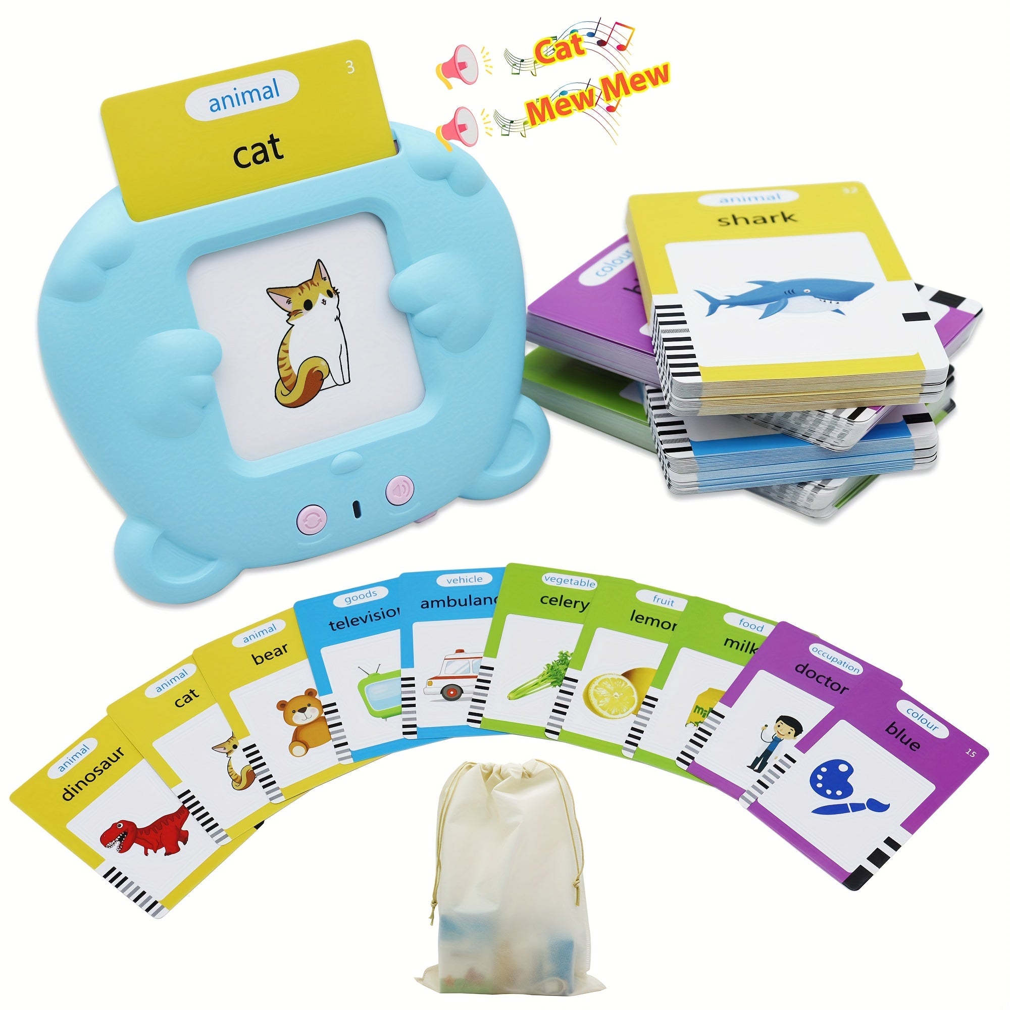 Pocket Voice Toddler Portable Audio Flash Card