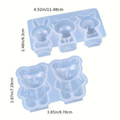 3D Bear Silicone Molds Chocolate Candy Cake Jelly Baking Mould